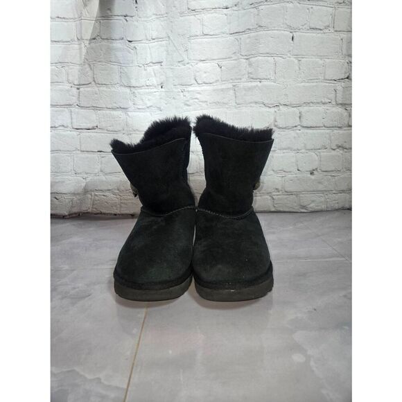 UGG Bailey Button Bling Women's Size 7 Black Boots - Picture 1 of 7